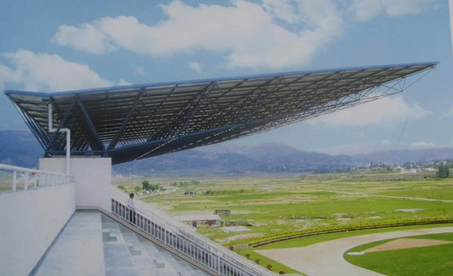 平湖体育场看台网架工程